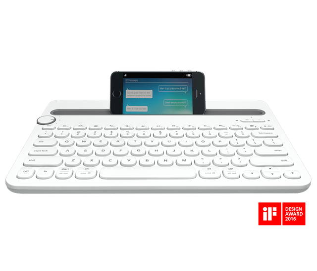 LOGITECH  Bluetooth Multi-Device Keyboard K480  White